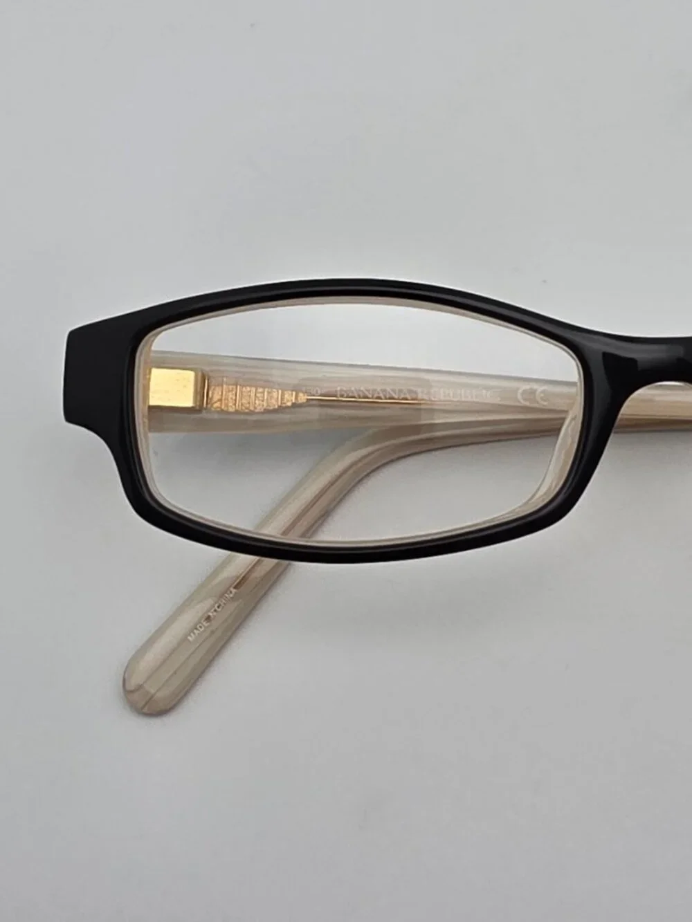 Banana Republic Allie JPZ Black on Horn Eyeglasses Frame w/ Flexhinge 47-16-130